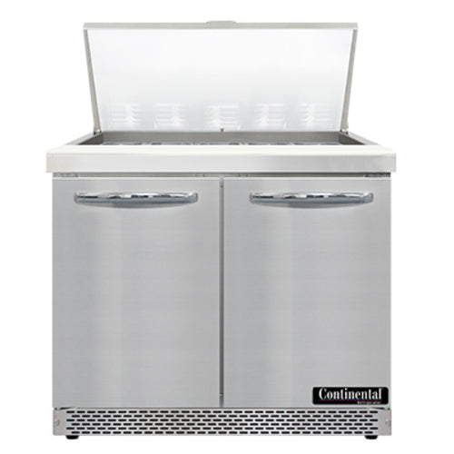 Continental SW36N15M-FB 36" Sandwich/Salad Prep Table w/ Refrigerated Base, 115v-cityfoodequipment.com
