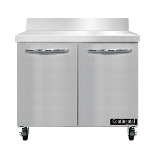 Continental SW36NBS 36" Worktop Refrigerator w/ (2) Sections, 115v-cityfoodequipment.com