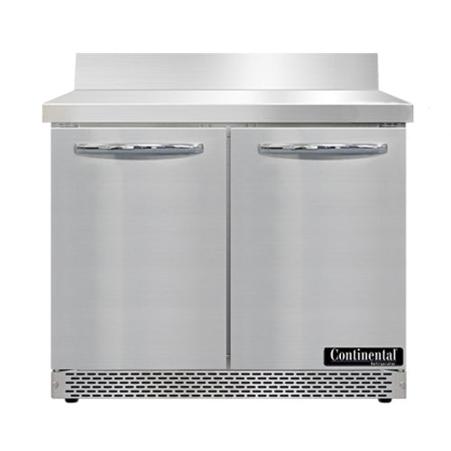 Continental SW36NBS-FB 36" Worktop Refrigerator w/ (2) Sections, 115v-cityfoodequipment.com