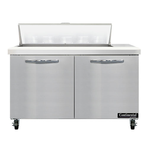 Continental SW48N10 48" Sandwich/Salad Prep Table w/ Refrigerated Base, 115v-cityfoodequipment.com