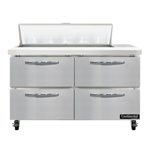 Continental SW48N10-D 48" Sandwich/Salad Prep Table w/ Refrigerated Base, 115v-cityfoodequipment.com