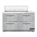 Continental SW48N10-FB-D 48" Sandwich/Salad Prep Table w/ Refrigerated Base, 115v-cityfoodequipment.com