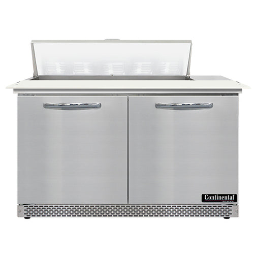 Continental SW48N10C-FB 48" Sandwich/Salad Prep Table w/ Refrigerated Base, 115v-cityfoodequipment.com