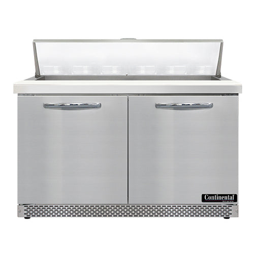 Continental SW48N12-FB 48" Sandwich/Salad Prep Table w/ Refrigerated Base, 115v-cityfoodequipment.com