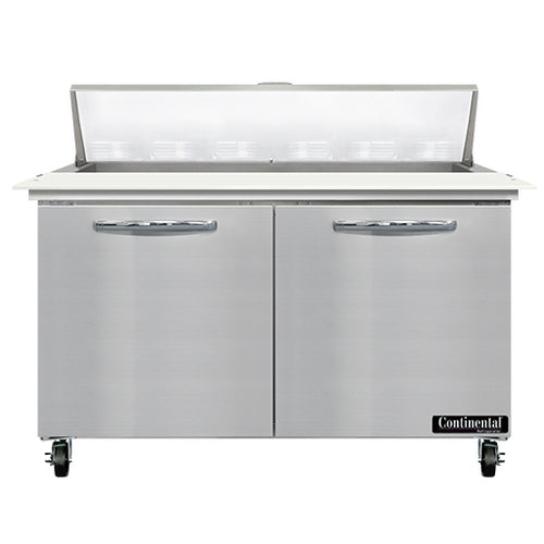 Continental SW48N12C 48" Sandwich/Salad Prep Table w/ Refrigerated Base, 115v-cityfoodequipment.com