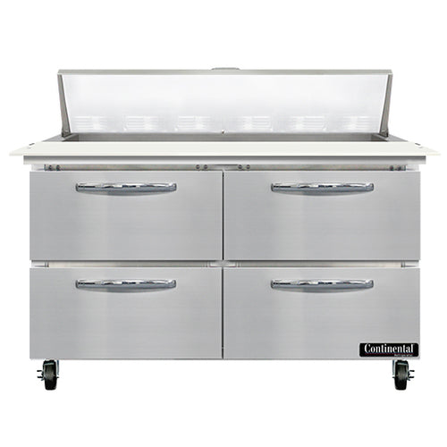 Continental SW48N12C-D 48" Sandwich/Salad Prep Table w/ Refrigerated Base, 115v-cityfoodequipment.com