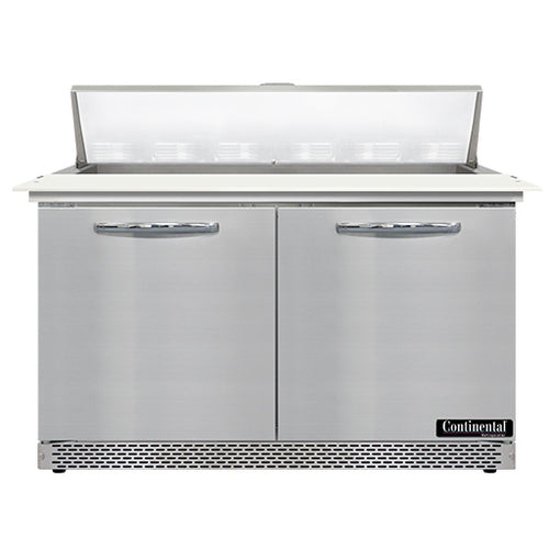 Continental SW48N12C-FB 48" Sandwich/Salad Prep Table w/ Refrigerated Base, 115v-cityfoodequipment.com