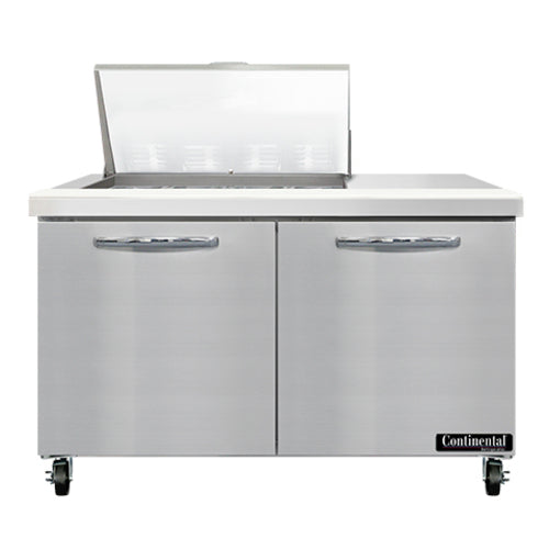 Continental SW48N12M 48" Sandwich/Salad Prep Table w/ Refrigerated Base, 115v-cityfoodequipment.com
