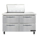 Continental SW48N12M-D 48" Sandwich/Salad Prep Table w/ Refrigerated Base, 115v-cityfoodequipment.com