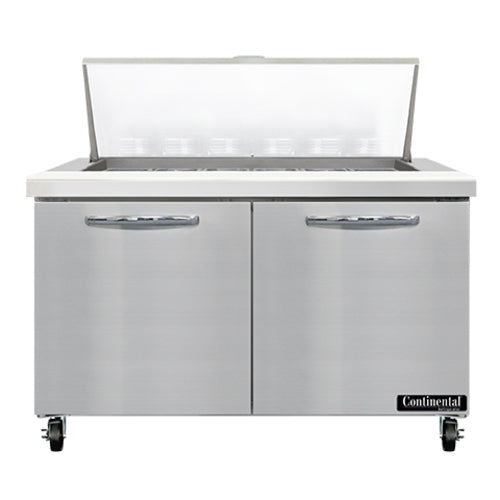 Continental SW48N18M 48" Sandwich/Salad Prep Table w/ Refrigerated Base, 115v-cityfoodequipment.com