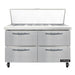 Continental SW48N18M-D 48" Sandwich/Salad Prep Table w/ Refrigerated Base, 115v-cityfoodequipment.com