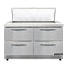 Continental SW48N18M-FB-D 48" Sandwich/salad Prep Table W/ Refrigerated Base, 115v-cityfoodequipment.com