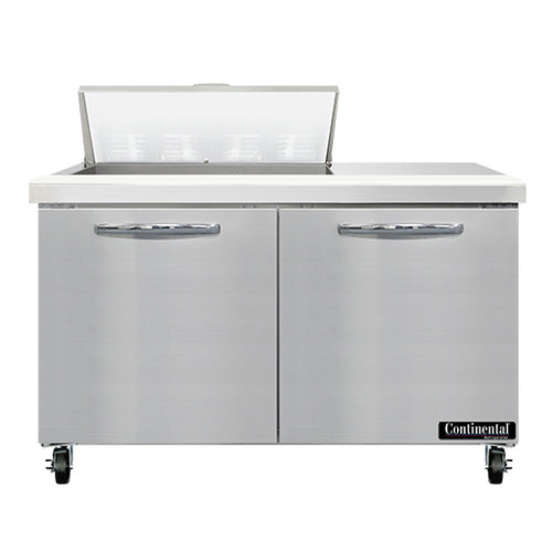 Continental SW48N8 48" Sandwich/Salad Prep Table w/ Refrigerated Base, 115v-cityfoodequipment.com