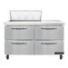 Continental SW48N8-D 48" Sandwich/Salad Prep Table w/ Refrigerated Base, 115v-cityfoodequipment.com