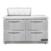 Continental SW48N8-FB-D 48" Sandwich/salad Prep Table W/ Refrigerated Base, 115v-cityfoodequipment.com
