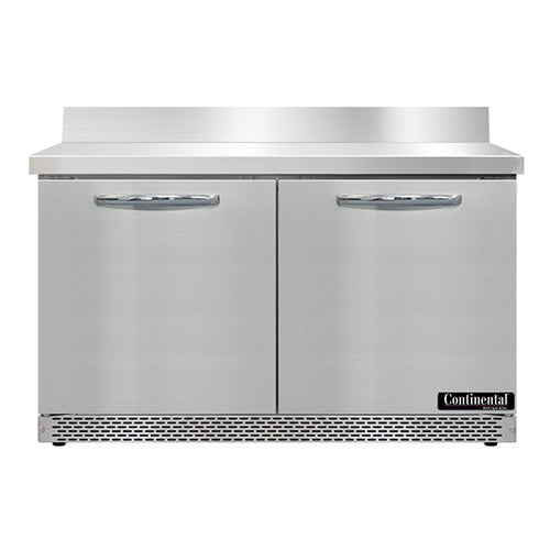 Continental SW48NBS-FB 48" Worktop Refrigerator w/ (2) Sections, 115v-cityfoodequipment.com