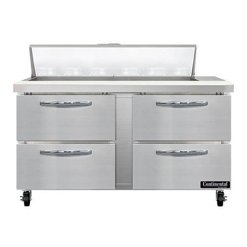 Continental SW60N12-D 60" Sandwich/salad Prep Table W/ Refrigerated Base, 115v-cityfoodequipment.com