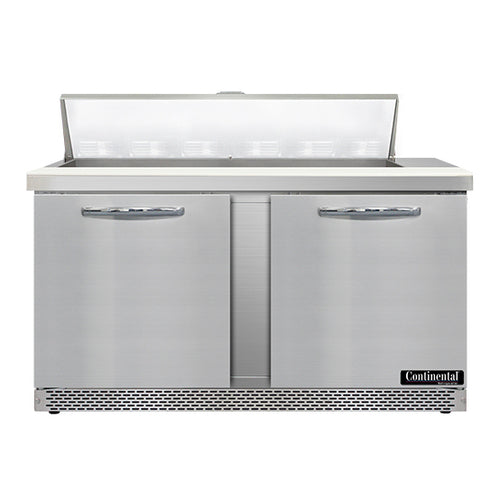 Continental SW60N12-FB 60" Sandwich/salad Prep Table W/ Refrigerated Base, 115v-cityfoodequipment.com