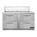 Continental SW60N12-FB-D 60" Sandwich/salad Prep Table W/ Refrigerated Base, 115v-cityfoodequipment.com