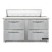Continental SW60N12C-FB-D 60" Sandwich/salad Prep Table W/ Refrigerated Base, 115v-cityfoodequipment.com