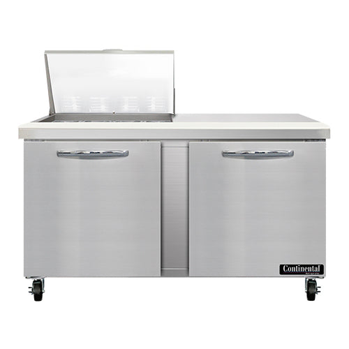 Continental SW60N12M 60" Sandwich/salad Prep Table W/ Refrigerated Base, 115v-cityfoodequipment.com
