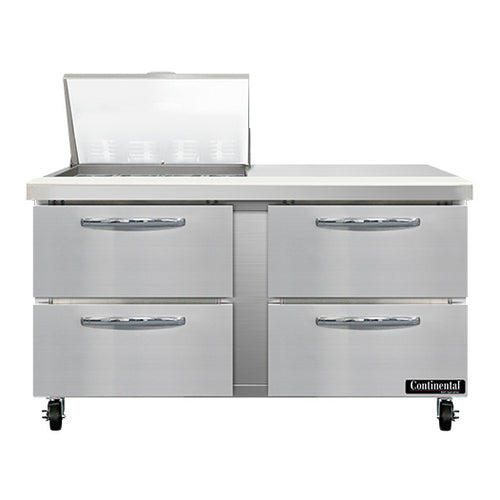 Continental SW60N12M-D 60" Sandwich/salad Prep Table W/ Refrigerated Base, 115v-cityfoodequipment.com