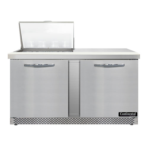 Continental SW60N12M-FB 60" Sandwich/salad Prep Table W/ Refrigerated Base, 115v-cityfoodequipment.com