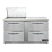 Continental SW60N12M-FB-D 60" Sandwich/salad Prep Table W/ Refrigerated Base, 115v-cityfoodequipment.com