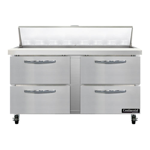 Continental SW60N16-D 60" Sandwich/salad Prep Table W/ Refrigerated Base, 115v-cityfoodequipment.com