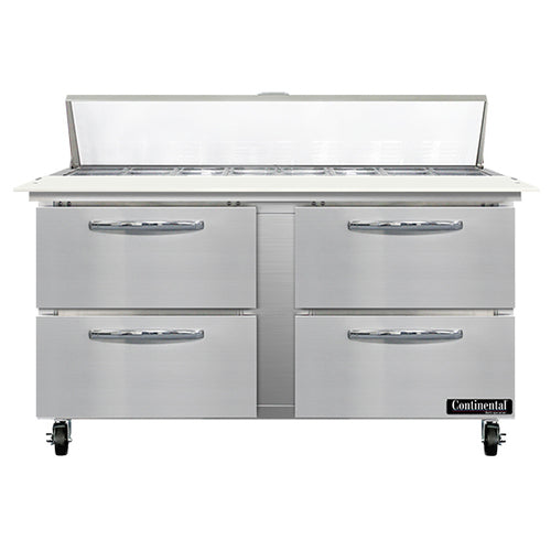 Continental SW60N16C-D 60" Sandwich/salad Prep Table W/ Refrigerated Base, 115v-cityfoodequipment.com