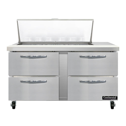 Continental SW60N18M-D 60" Sandwich/salad Prep Table W/ Refrigerated Base, 115v-cityfoodequipment.com