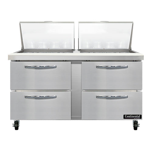 Continental SW60N24M-D 60" Sandwich/salad Prep Table W/ Refrigerated Base, 115v-cityfoodequipment.com