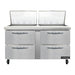Continental SW60N24M-D 60" Sandwich/salad Prep Table W/ Refrigerated Base, 115v-cityfoodequipment.com