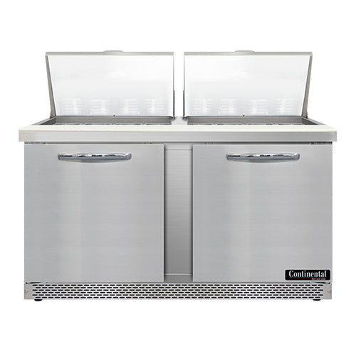 Continental SW60N24M-FB 60" Sandwich/salad Prep Table W/ Refrigerated Base, 115v-cityfoodequipment.com