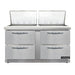 Continental SW60N24M-FB-D 60" Sandwich/salad Prep Table W/ Refrigerated Base, 115v-cityfoodequipment.com