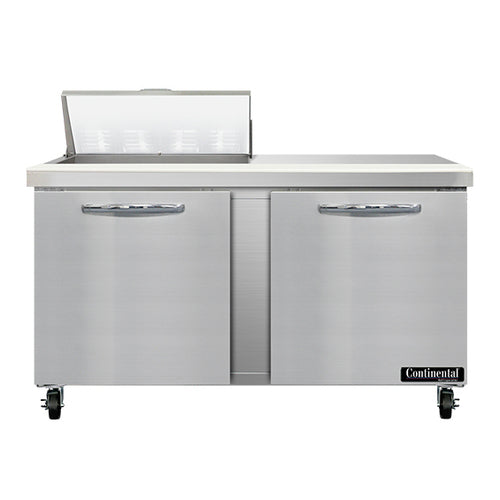 Continental SW60N8 60" Sandwich/salad Prep Table W/ Refrigerated Base, 115v-cityfoodequipment.com