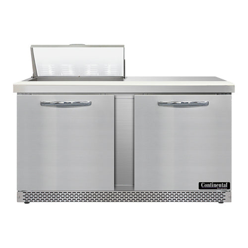 Continental SW60N8-FB 60" Sandwich/salad Prep Table W/ Refrigerated Base, 115v-cityfoodequipment.com