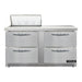 Continental SW60N8-FB-D 60" Sandwich/salad Prep Table W/ Refrigerated Base, 115v-cityfoodequipment.com