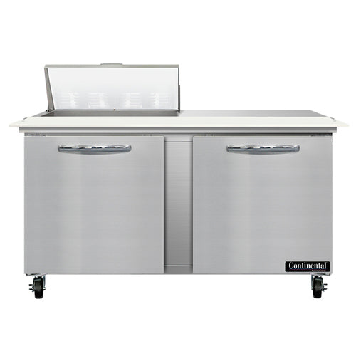 Continental SW60N8C 60" Sandwich/salad Prep Table W/ Refrigerated Base, 115v-cityfoodequipment.com