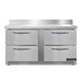 Continental SW60NBS-FB-D 60" Worktop Refrigerator w/ (2) Sections, 115v-cityfoodequipment.com