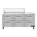 Continental SW72N12-D 72" Sandwich/salad Prep Table W/ Refrigerated Base, 115v-cityfoodequipment.com