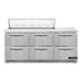 Continental SW72N12-FB-D 72" Sandwich/salad Prep Table W/ Refrigerated Base, 115v-cityfoodequipment.com