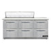 Continental SW72N12C-FB-D 72" Sandwich/salad Prep Table W/ Refrigerated Base, 115v-cityfoodequipment.com
