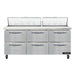 Continental SW72N18-D 72" Sandwich/salad Prep Table W/ Refrigerated Base, 115v-cityfoodequipment.com