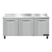 Continental SW72NBS 72" Worktop Refrigerator w/ (3) Sections, 115v-cityfoodequipment.com