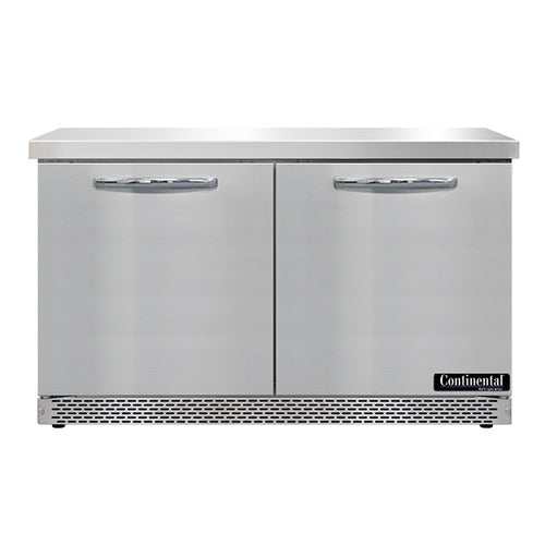 Continental SWF48N-FB 48" W Worktop Freezer w/ (2) Sections & (2) Doors, 115v-cityfoodequipment.com