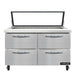 Continental SW48N18M-HGL-D 48" Sandwich/salad Prep Table W/ Refrigerated Base, 115v-cityfoodequipment.com