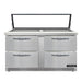 Continental SW60N24M-HGL-FB-D 60" Sandwich/salad Prep Table W/ Refrigerated Base, 115v-cityfoodequipment.com