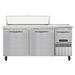 Continental RA68SN12 68" Sandwich/salad Prep Table W/ Refrigerated Base, 115v-cityfoodequipment.com