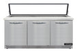 Continental SW72N30M-HGL-FB 72" Sandwich/Salad Prep Table w/ Refrigerated Base, 115v-cityfoodequipment.com